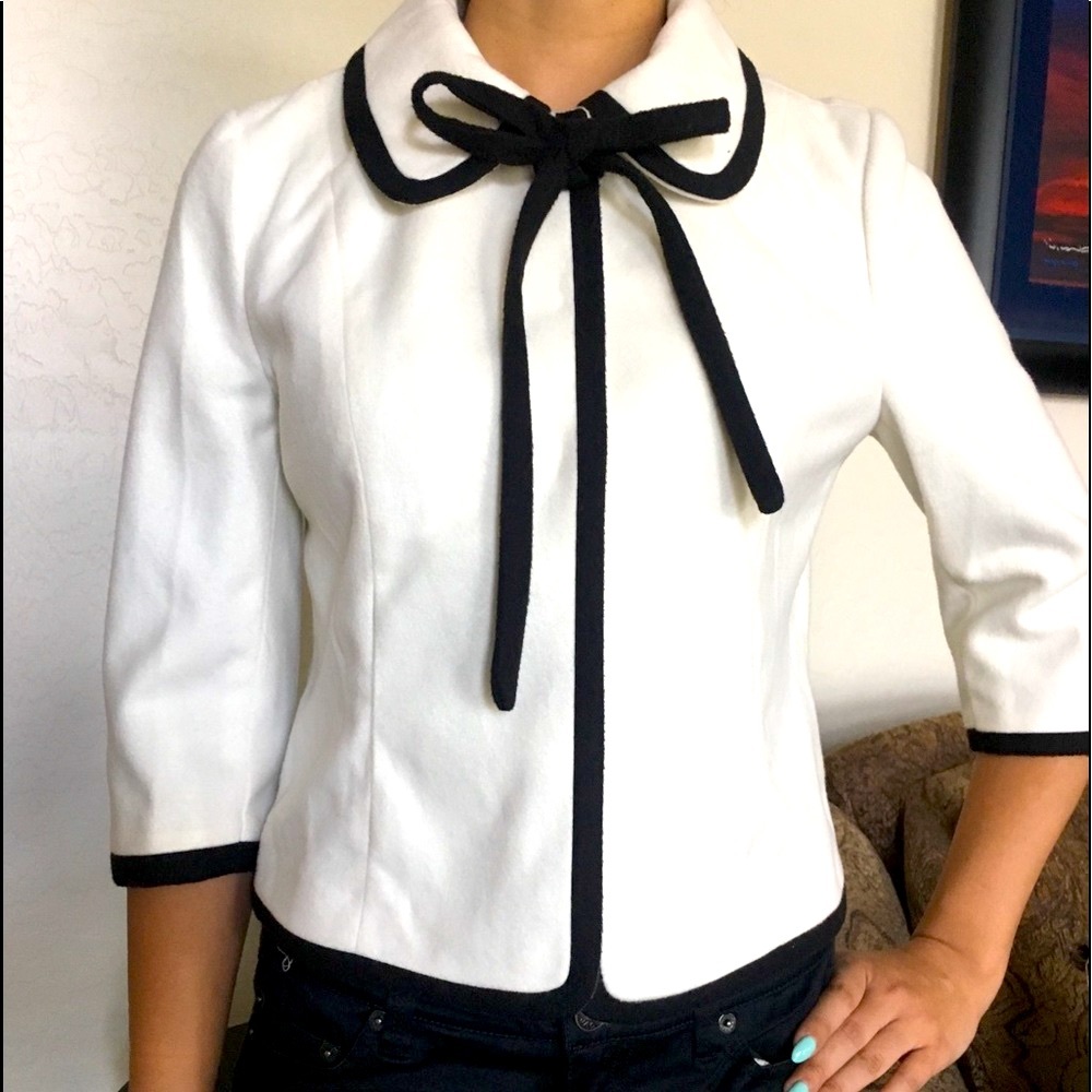 TULLE bow knot, warm Off White Jacket Ties S
